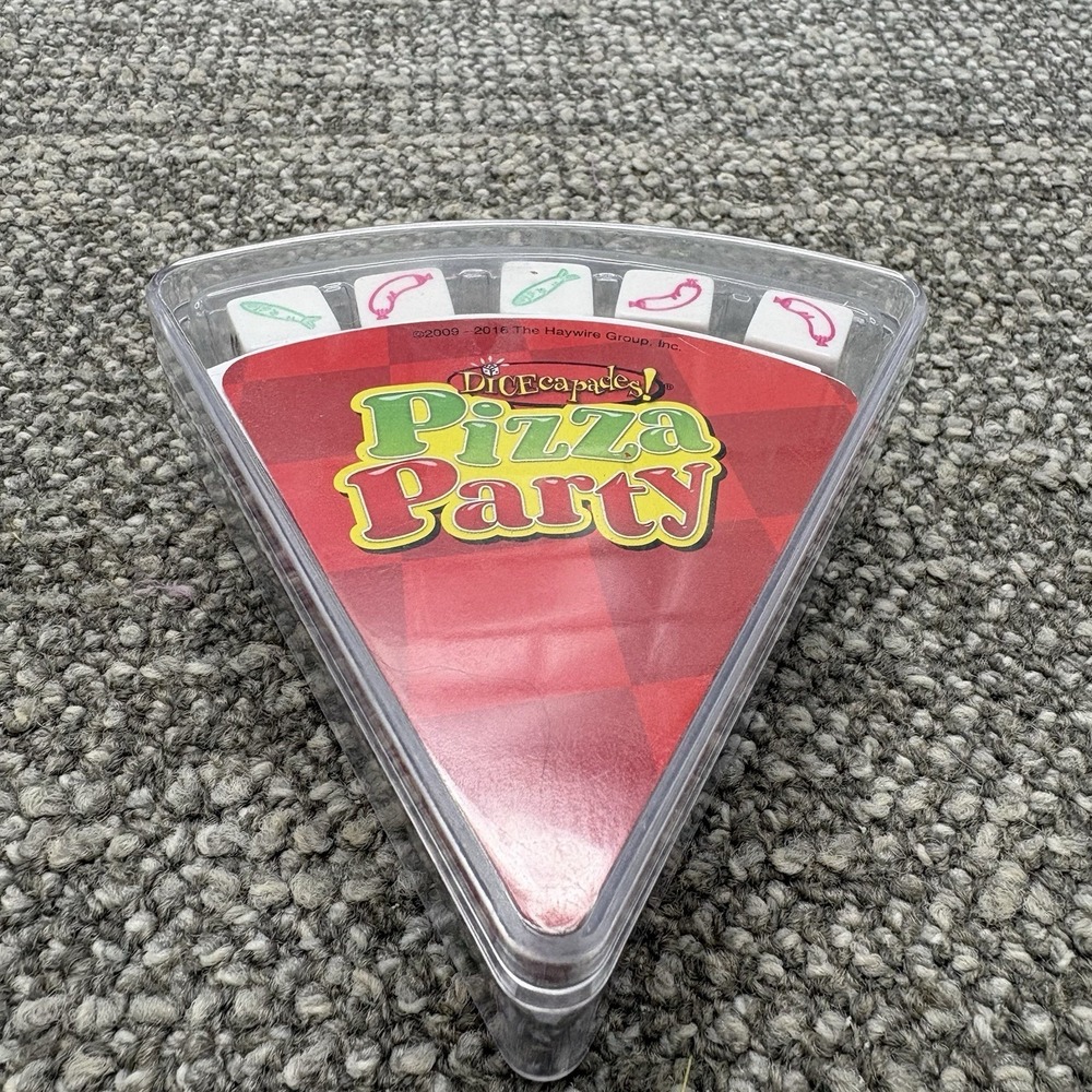 Pizza Party Game Family Card Dice Game On The Go Travel Restaurant Waits